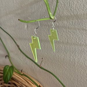 Lightening bolt earrings